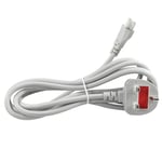 UK Cloverleaf 3 Pin Power Cable For Laptop chargers 2M, Mains Power Cord lead For PC, Scanners, Printers, TV Power Cable