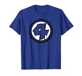 Marvel Fantastic Four Logo Melting Paint Drip T-Shirt