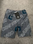 Brand New CONVERSE Boys' Kids' Grey/Logo Print Swim Shorts, size 6-7 years