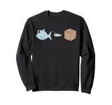 Big Fish Little Fish Cardboard Box, Dad Dancing Dancer Funny Sweatshirt