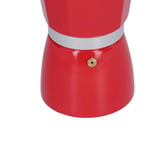 (Red)300ML Coffee Pot Moka Maker Kettle With Ergonomic Handle Easy To Clean For