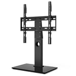 Hama Support TV (Support pour téléviseur 32"-55", jusqu'à 30 kg, réglable en Hauteur, pivotant, Compatible VESA, Pied TV Stable, Noir)