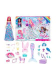 Barbie Advent Calendar, Fashion Doll &amp; 24 Surprise Accessories, One Colour, Women