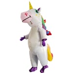 Uppblåsbar Enhörning-Dräkt Blow-Up Enhörning-Dräkt För Barn Vuxna Cosplay Fantasia-Party Uppblåsbar Jumpsuit unicorn