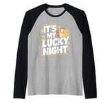 It's My Lucky Night Funny Casino Gambling Raglan Baseball Tee