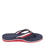 Tommy Hilfiger Femme Corporate Beach Sandal FW0FW07986 Tongs, Bleu (Red White Blue), 36 EU