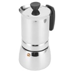 ✪Stainless Steel Moka Pot Portable Coffee Maker Brewing Coffee Machine ForHome