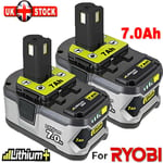 2X Genuine For RYOBI P108 18V One+ 7.0 Ah Plus High Capacity Battery Lithium-Ion