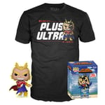 Funko Pop & Tee All Might Glow #608 - My Hero Academia - Pack (Taille S)