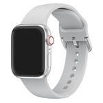 Apple Watch Series 5 40 mm klockarmband i silikon - Ljusgrå
