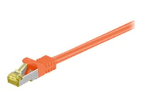 Goobay - Patch-Kabel - Rj-45 (Hane) Till Rj-45 (Hane) - 3 M - Sftp, Pimf - Cat 7 - Halogenfri, Formpressad - Orange