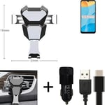 Car holder air vent mount for Oppo A35 cell phone mount