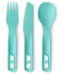 STS Passage Cutlery Set 3pc Blue 3-delt bestikksett kniv, skje og gaffel