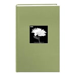 Tissu Cadre Photo de Couverture Album 300 Poches contenir jusqu'à 4 x 6 Photos, Vert Sauge