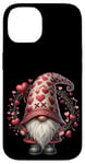 iPhone 14 Love Gnome Valentines Day Wreath For Her With Cute Hearts Case