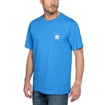 Carhartt k87 lommet-shirt, Herre, Marine blue heather, M