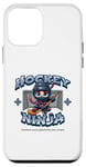 Coque pour iPhone 12 mini Joueur ninja de hockey sur glace