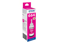 Epson T6643 - 70 Ml - Magenta - Original - Refill - För Epson L386  Ecotank Et-2600, 2650, L121, L1455  Ecotank Its L3050, L3060, L3070