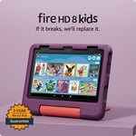 Amazon Fire HD 8 Kids tablet  Ages 3–7 3GB RAM 2024 GRAPE