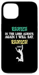 iPhone 13 Empowering Christian Rejoice Bible Verse New Testament Gift Case