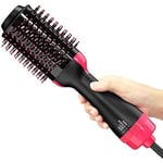 One Step sèche cheveux, Brosse à Air Chaud Infrarouge 2 en 1,Un Sèche-Cheveux En Une Étape,Salon Air Chaud Paddle Brosse à cheveux G