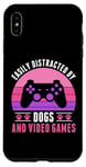 iPhone XS Max Easily Distracted by Video Games and Dogs Gamer Women Girls Case