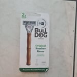 BULLDOG Original Bamboo Razor for Men 2 Cartridge New Sealed Free Post