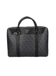 Sacoche ordinateur Guess Laptop logo triangle Homme Noir