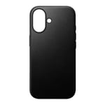 Nomad Case for iPhone 16 Compatible  Antichocs in Leather, Black