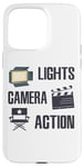 Coque pour iPhone 15 Pro Max Lights Camera Action - Drôle de réalisateur de films