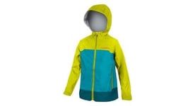 Veste enfant endura mt500 jr waterproof vert bleu