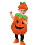 Halloween barn nyhet pumpa cosplay kostym hatt set 110cm V 90cm