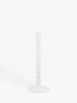 John Lewis Glass Bobbin Candlestick Holder