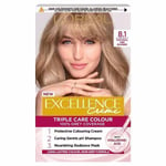 L'Oreal Excellence Creme Triple Care Colour 8.1 Natural Ash Blonde (3 PACKS)