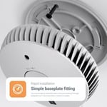 FireAngel Optical Smoke Alarm with Escape Light & 3 Year Replaceable Batteries