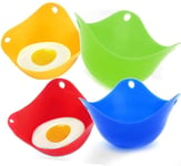 Egg Cooker, Silicone Egg Cooker, Egg Shape, New Type Egg Cooker, Super Thick Silicone Egg Cooker Mould, Pot, cookware, steam Kettle, Microwave Egg Poachers Mold (Colours)