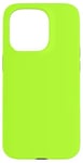 Coque pour iPhone 15 Pro Couleur vert citron simple