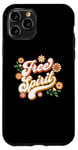 iPhone 11 Pro Boho Positive Affirmation Free Spirit Retro 60s 80s Flowers Case