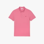 Lacoste Mens Regular Fit Paris Stretch Piqué Polo Shirt in Pink material_cotton - Size 3XL