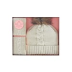 Aroma Home Cosy Hat & Hand Warmers Set - Cream