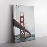 Big Box Art Golden Gate Bridge San Francisco Canvas Wall Art Print Ready to Hang Picture, 76 x 50 cm (30 x 20 Inch), Multi-Coloured
