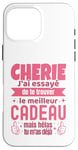 Coque pour iPhone 16 Pro Max Cadeau Original Chérie Saint Valentin Amour Couple Humour