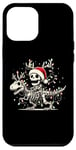 Coque pour iPhone 12 Pro Max Skeleton Riding Dinosaur T rex Funny Kids Boys Christmas