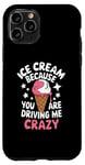 iPhone 11 Pro Ice Cream Because You Are Driving Me Crazy Case