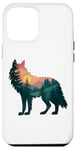 Coque pour iPhone 12 Pro Max Loup Randonnée Chasse Plein Air Camping Forêt Homme Femme Loup