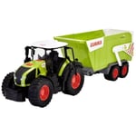 Dickie - Tracteur Claas + remorque 65cm - Son et lumière - Benne basculante - Dés 3 ans