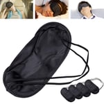 10 x Black Eye Mask Travel Sleep Masks Eyemask Blindfold GENUINE UK