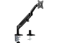 Sort Ergo Office-Bordholder Med Gasfjeder, 17"-32", 9 Kg, Er-405B