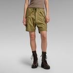 G Star Raw Womens G-Star RAW Cargo Shorts - Green Cotton - Size 25 (Waist)