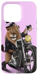 Coque pour iPhone 15 Pro Max Lion Riding Classic Chopper Moto